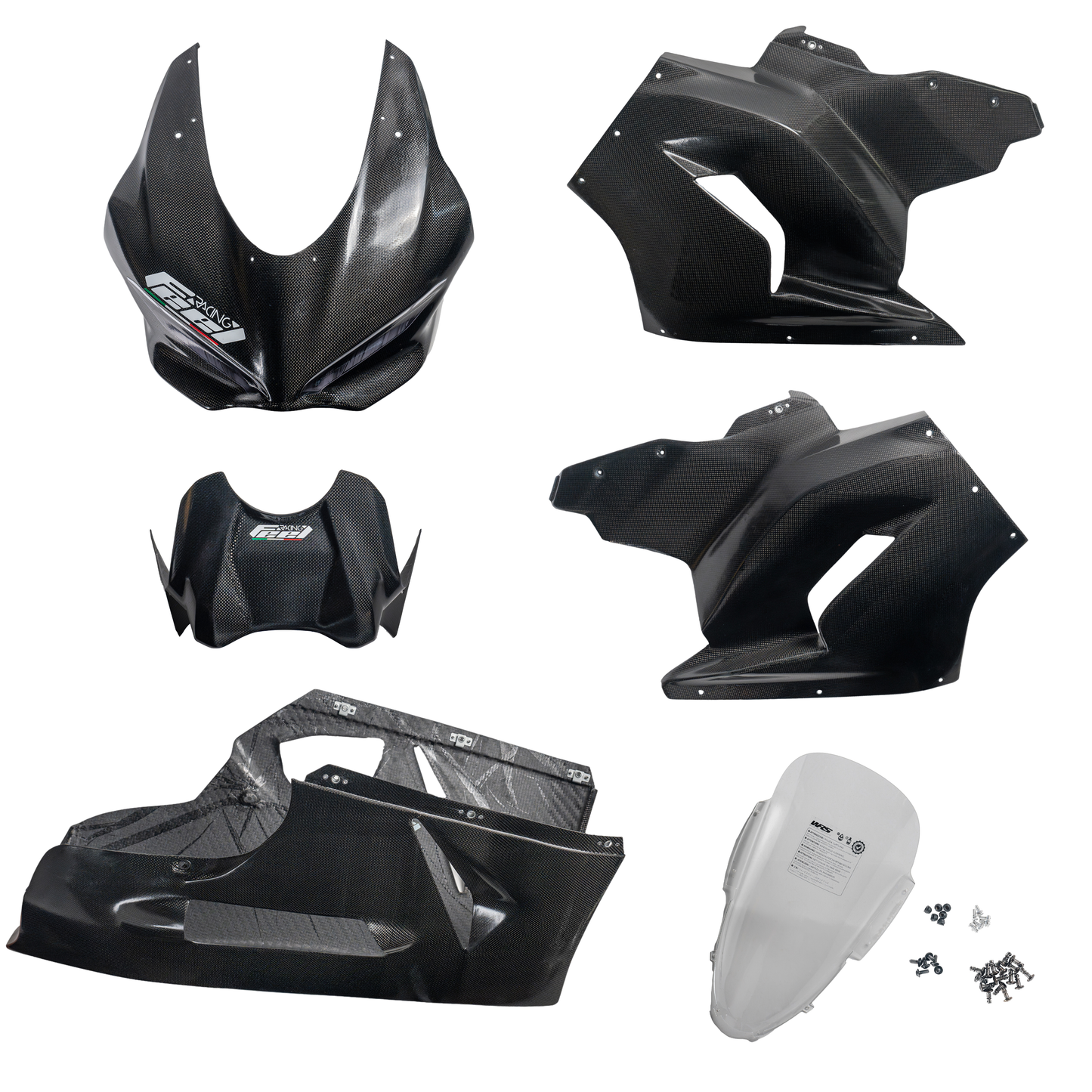CARBON FIBER RACING FAIRING PANIGALE V2 890 - FR.012.KIT